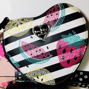Betsey Johnson fruit coin purse/wristlet!